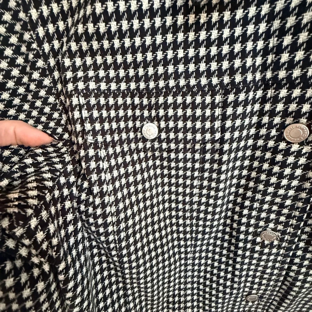 Country Wear Casuals vintage, pristine Houndstooth denim cut jacket size Large